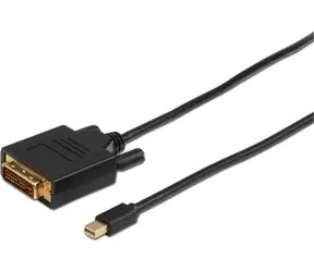 MicroConnect Kabel Mini DisplayPort 1.2 (M) - DVI-D Dual-Link (24+1) (M) 1m černá / 1920x1080 @ 60Hz 