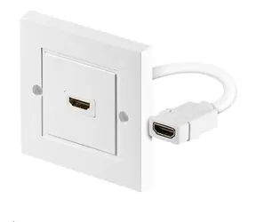 MicroConnect nástěnná zásuvka HDMI (F) - HDMI (F) bílá