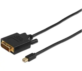MicroConnect Kabel Mini DisplayPort 1.2 (M) - DVI-D Dual-Link (24+1) (M) 2m černá / 1920x1080 @ 60Hz 