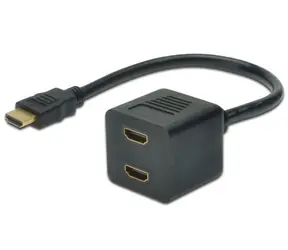MicroConnect Y-splitter HDMI (M) - 2x HDMI (F) černá