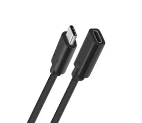 MicroConnect prodlužovací kabel USB-C M-F 1.5m černá / 5000Mbit/s