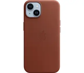 Apple kožený kryt s MagSafe pro iPhone 14 cihlově hnědá