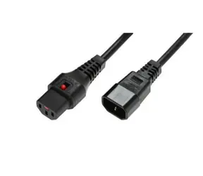 MicroConnect Prodlužovací kabel s IEC zámkem C13 - C14 3m černá