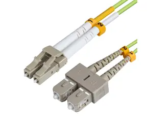 MicroConnect Optical Fibre Cable LC/SC Multimode duplex OM5 5m zelená