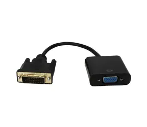 MicroConnect Adaptér DVI-D (M) - VGA (F) 0.1m černá / Full HD / Plug & Play