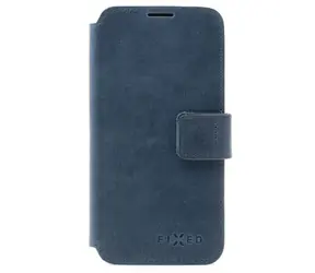 FIXED ProFit Kožené pouzdro typu kniha pro Apple iPhone 14 modrá