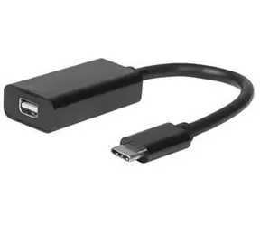 MicroConnect adaptér USB-C (M) - mini DP (F) 0.2m černá 
