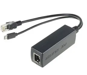 MicroConnect PoE Splitter černá / 5V / 2.4A