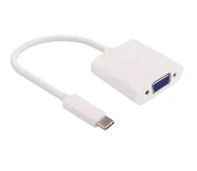 MicroConnect adaptér USB-C (M) - VGA (F) 0.2m bílá 