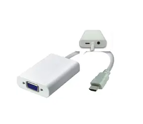 MicroConnect Adaptér HDMI (M) - VGA (F) 0.15m bílá / 1920 x 1080 @ 60Hz
