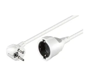 MicroConnect Prodlužovací kabel Schuko s bezpečnostní zástrčkou M-F 10m bílá