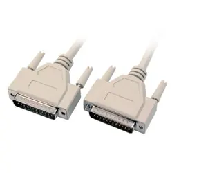 MicroConnect sériový kabel D-SUB 25-pin (M) - D-SUB 25-pin (M) 10m béžová