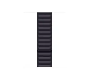 Apple Watch 41mm inkoustově fialová / kožený článek řemínek M/L