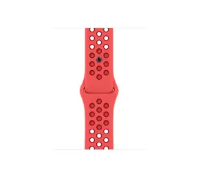 Apple Watch 41mm zářivě karminová / Nike sportovní řemínek