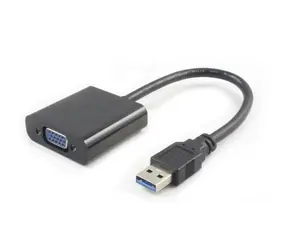 MicroConnect Adaptér USB3.0 A (M) - VGA (F) černá 