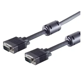 MicroConnect Kabel Full HD VGA (M) - VGA (M) 10m černá / feritová jádra