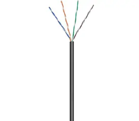 MicroConnect CAT5e U/UTP STRANDED OUTDOOR 100m černá / PE