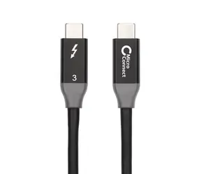 MicroConnect kabel Thunderbolt 3 1m černá / 20Gbits/s