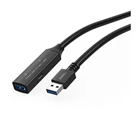 MicroConnect Active prodlužovací kabel USB3.0 A (M) - USB3.0 A (F) 15m černá / 5000Mbit/s