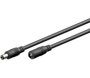 MicroConnect napájecí kabel DC-DC M-F 10m černá