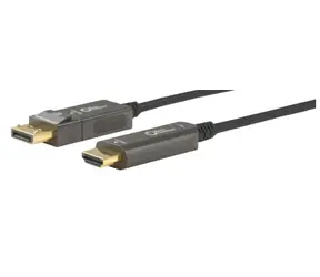 MicroConnect Premium Optic Fiber Kabel DisplayPort 1.4 (M) - HDMI 2.0 (M) 30m černá