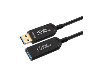 MicroConnect Premium Optic Fiber kabel USB3.0 A (M) - USB3.0 A (F) 10m černá / 5000Mbit/s