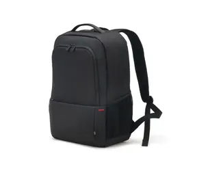 DICOTA Eco Backpack Plus BASE 13-15.6" černá / batoh s kapsou na notebook / 24 L / polyester+recyklovaný plast 