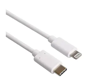 PremiumCord Lightning - USB-C nabíjecí a datový kabel MFi pro iPhone & iPad bílá / 0.5m