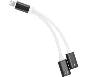 PremiumCord Adaptér Lightning na 3.5mm jack audio + Lightning charging
