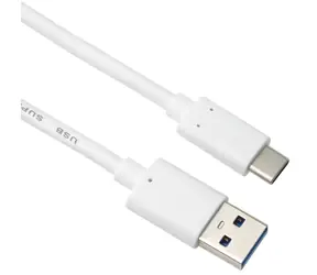 PremiumCord propojovací USB 3.2 kabel s konektory USB-C - USB-A 15 cm bílá
