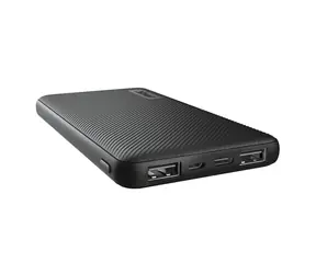 Trust Primo Ultra-thin 10000mAh černá / 15W / 2x USB-A / 1x USB-C / 1x microUSB (vstup)