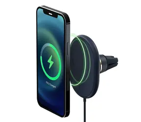 iOttie Velox MagSafe Magnetický Wireless Air Vent Mount modrá / magnetický držák s nabíječkou do ventilace automobilu