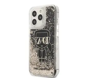 Karl Lagerfeld Liquid Glitter Gatsby Kryt pro Apple iPhone 13 Pro černá