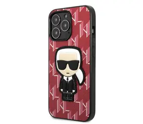 Karl Lagerfeld Monogram Ikonik Kryt pro Apple iPhone 13 Pro červená