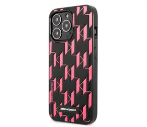 Karl Lagerfeld Monogram Plaque Kryt pro Apple iPhone 13 Pro Max růžová