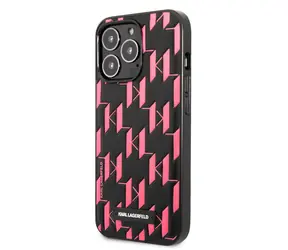 Karl Lagerfeld Monogram Plaque Kryt pro Apple iPhone 13 Pro růžová