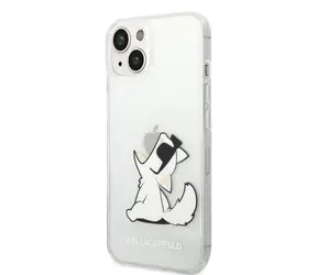 Karl Lagerfeld PC/TPU Choupette Eat Kryt pro Apple iPhone 14 Plus transparentní