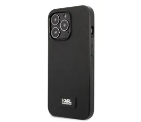Karl Lagerfeld Saffiano Plaque Kryt pro Apple iPhone 13 Pro černá