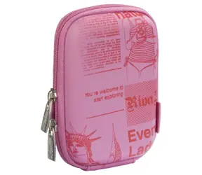 Riva Case 7023 Newspaper růžová / pouzdro na fotoaparát 