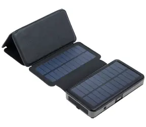 Sandberg Solar 6-Panel Powerbank 20000 mAh / solární dobíjení / 1x USB-C / 2x USB-A / černá