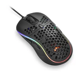 Sharkoon Light2 S černá / herní myš / optická / 6200 dpi / 1.8m kabel / LED kontrolka provozu / 8 tlačítek