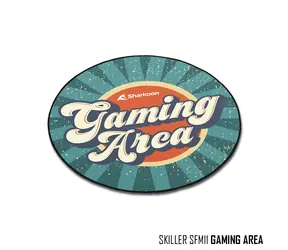Sharkoon SFM11 Gaming Area modrá / podložka pod židli / kulatá / nekluzká