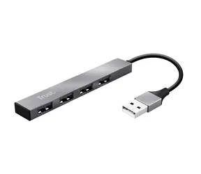 TRUST HALYX štříbrná / USB HUB / 4x USB-A