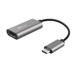 TRUST DALYX stříbrná / adapter / USB-C na HDMI / kabel 20 cm 