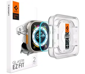 Spigen Glass EZ Fit 2 Pack ochranné sklo s aplikačním nástrojem pro Apple Watch Ultra (49mm) / 2ks