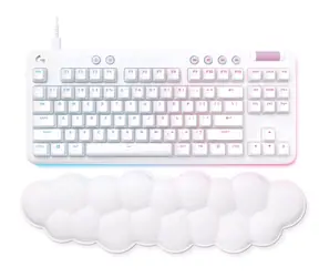 Logitech G713  Linear bílá / herní klávesnice / US layout / kabel USB-A - C / RGB Lightsync