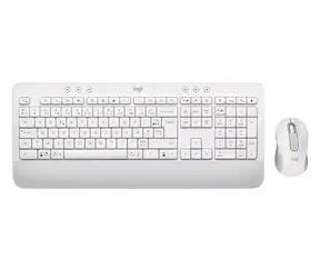 Logitech MK650 bílá / bezdrátová klávesnice s myší / CZ & SK layout / Bluetooth