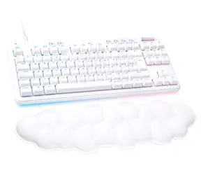 Logitech G715 bílá / herní klávesnice / US layout / USB-C / RGB Lightsync / GL Tactile