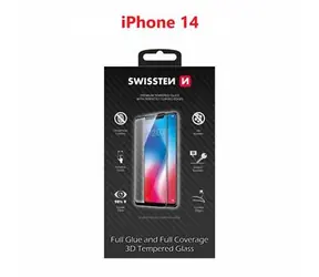 SWISSTEN Ultra Durable 3D FULL GLUE Glass pro Apple iPhone 14 černá