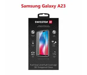 SWISSTEN Ultra Durable 3D FULL GLUE Glass pro SAMSUNG A235F GALAXY A23 černá